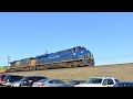 NS ES44AC 8103 (Norfolk & Western HU) Leads 24Z with CSX ES40DC 5270 at CP Townley 3/19/19