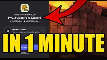 HOW to JOIN PLANTS VS ZOMBIES FUSION DISCORD SERVER ✅PC & MOBILE✅