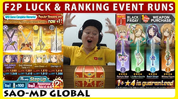 Extreme F2P Luck? 22 Weapon Scouts & Carol Under The Starry Sky Ranking Runs (SAOMD Memory Defrag)