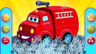 api mencuci mobil truk | Lagu Anak | Fire Truck Car Wash | Kids Channel Indonesia