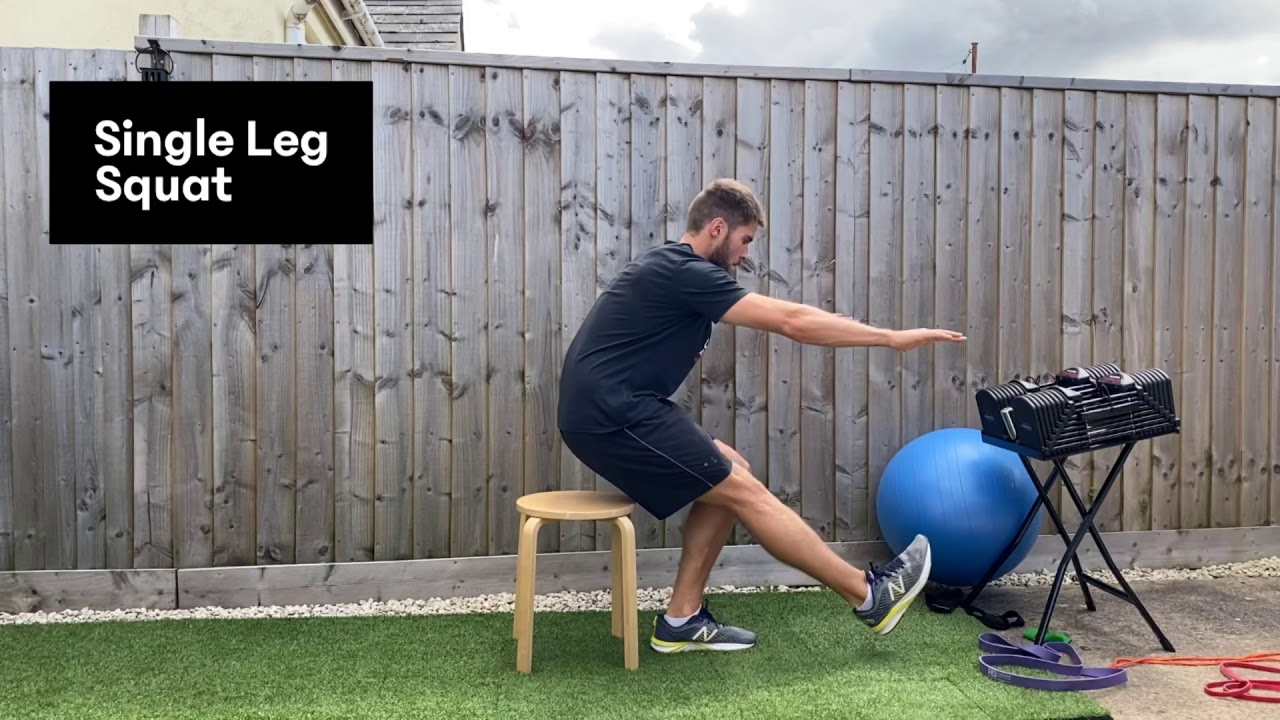 Single Leg Squat - YouTube