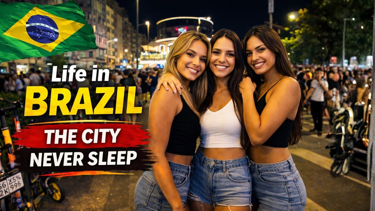 Life in Brazil The City That Never Sleeps  Brazilian Nightlife, Street Food & Culture