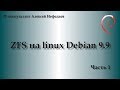 ZFS на Linux Debian 9.9. Часть 1