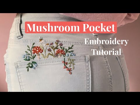 Embroidered Clothing: Mushroom Pocket