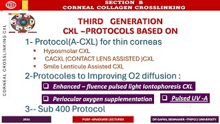 Full CORNEAL COLLAGEN CROSSLINKING SECTION B Update