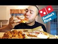 HUGE DOMINOS PIZZA MUKBANG