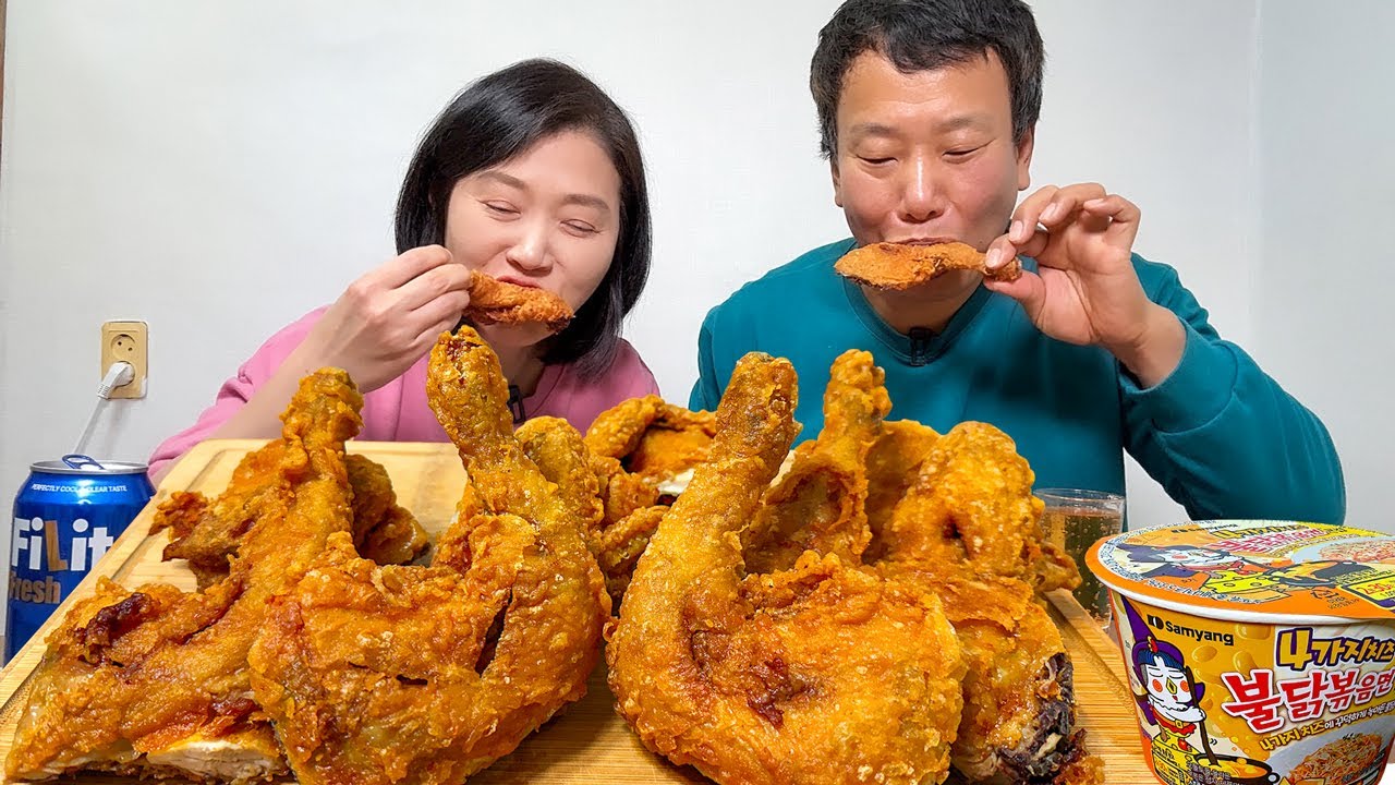 새로 이사한 나진이 집에서 집들이로 옛날통닭에 한잔 했어요