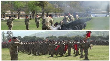 cannon fired for the Command Change Ceremony