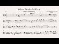 WHAT A WONDERFUL WORLD: Viola (partitura con playback)