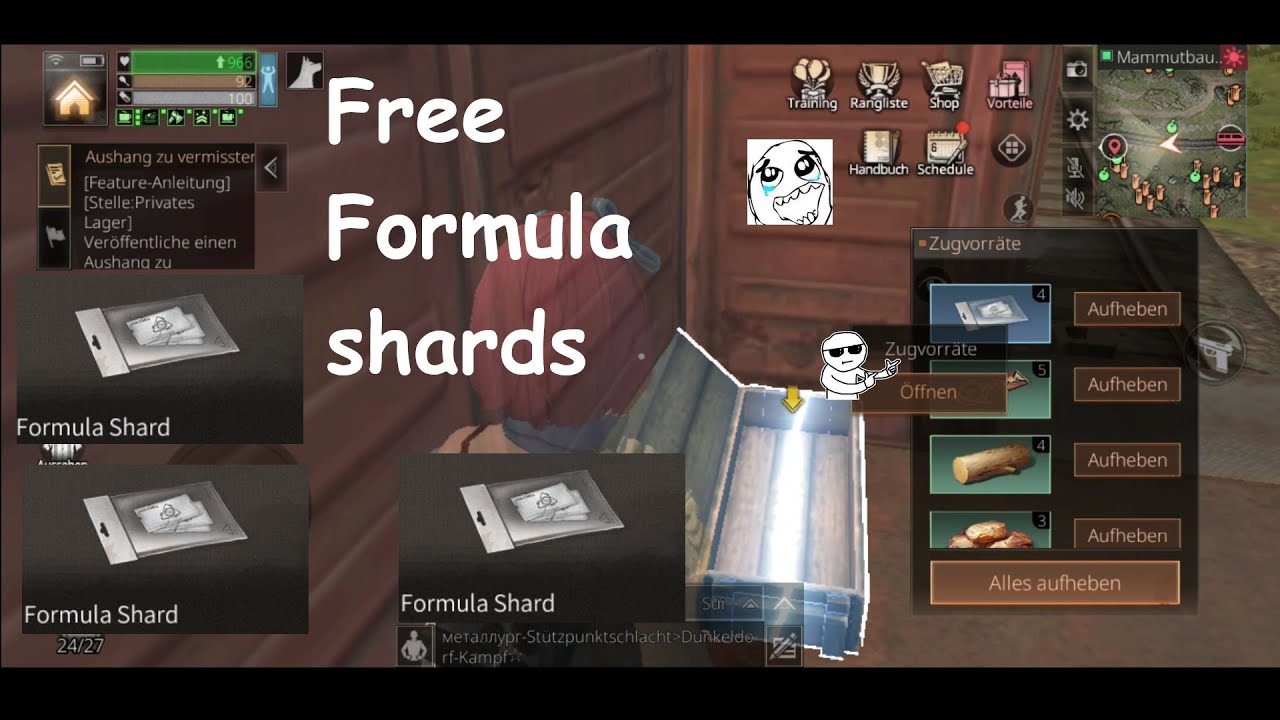 Lifeafter: Free Formula Shards Redwood Town / Seko / Mammutbaumstadt