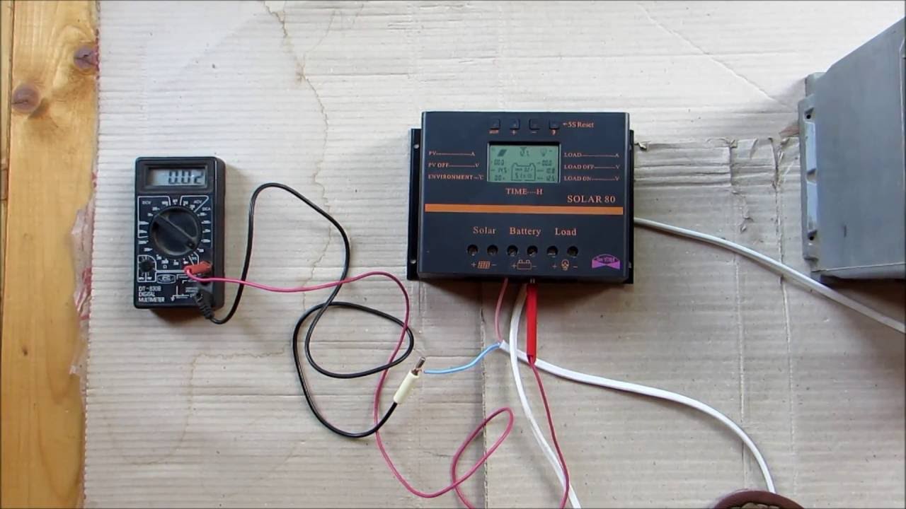 Ток потребления контроллера солнечных панелей Solar 80. Насколько контроллер садит аккумулятор?