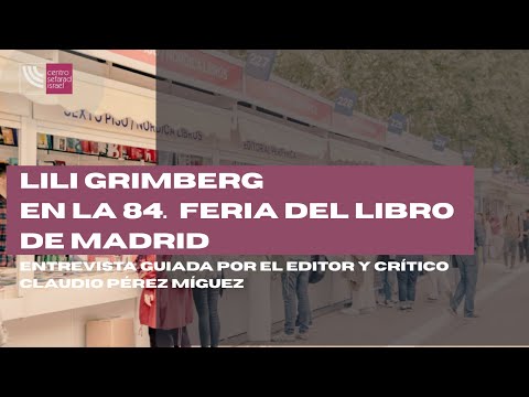Lili Grimberg en la 84.ª Feria del Libro de Madrid