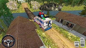 Wood Bridge Map Mod in Bus Simulator Indonesia | Nepali Old Safari Jeep Bussid Gameplay | Bus Game