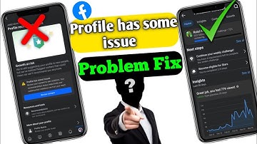 How to solve profile has some issues on facebook (New Update 2025)