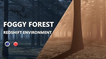 Create a Stunning Foggy Forest in C4D & Redshift | Easy Tutorial + File!