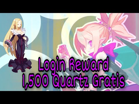 ¡1,500 Quartz Gratis! Login Reward | Disgaea RPG