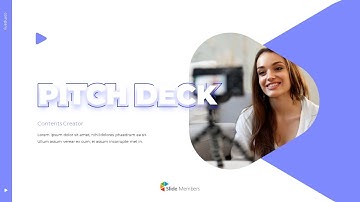 Contents Creator Company Pitch Deck Animated Slides in PowerPoint