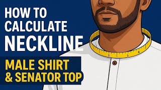 Neckline Secrets: How to Measure Round Neck vs Collar Neck #neckline #male #calculations #diy