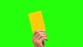 Yellow Card - Green Screen Effect