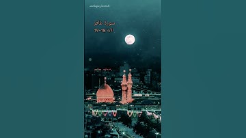 سورة غافر الآية 18~19