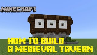 Minecraft medieval tavern tutorial!!! (Easy Build)