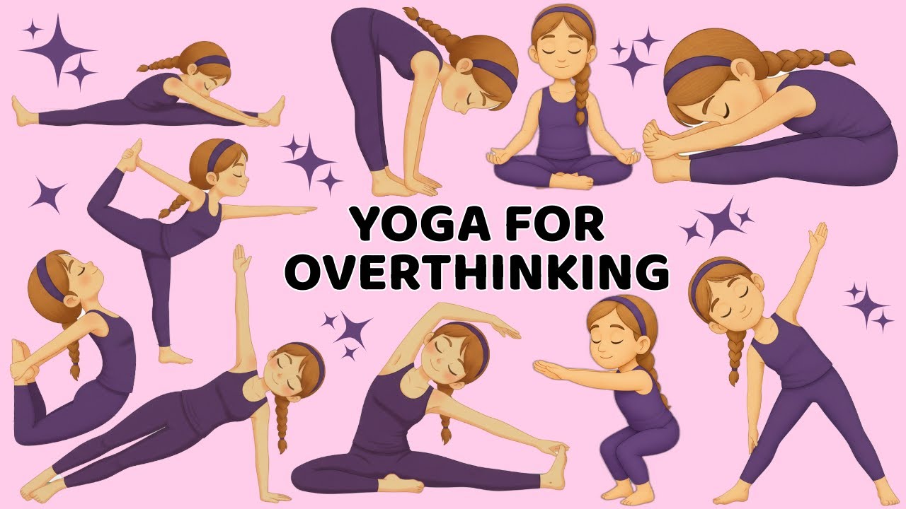 Йога от излишних мыслей 🧘‍♀️ Спокойный ум и уверенность. Мягкая программа йоги для детей.