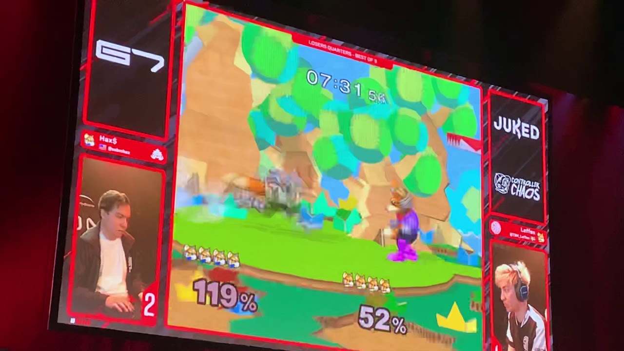 Hax$ vs Leffen Genesis 7 Losers’ Quarters Game 4 Crowd Reaction