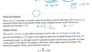 Chapter 16 circular motion