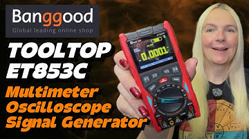 Banggood TOOLTOP ET853C Cheap Multimeter Oscilloscope Review & Testing!