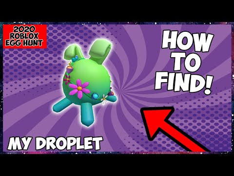 Roblox Egg Hunt Event How To Get The My Droplet Very Easy Youtube - my droplets roblox free robux codes easy