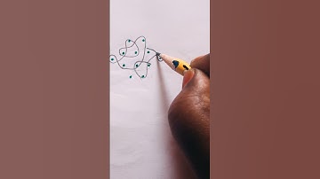 3 dots kolam#easy chikku kolam#youtube#shorts#rangoli#