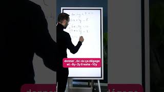 La méthode de résolution d’un système par combinaison linéaire avec Lucas Maths