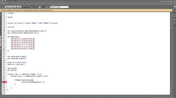 Tutorial: Javascript Canvas Tutorial - draw a tile map for an RPG or Platformer in Javascript Game