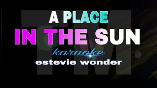 A PLACE IN THE SUN stevie wonder karaoke