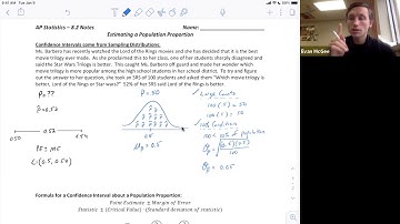 8.2: Estimating a Population Proportion (Part 1)