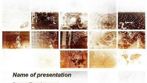 Abstract Light Brown PowerPoint Template by PoweredTemplate.com