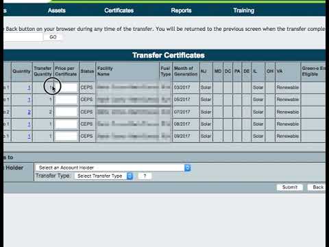 NJ GATS SREC Transfer