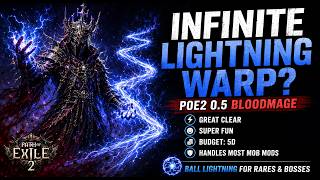 POE2 0.5 Infinite Lightning Warp Bloodmage | 5D Budget, Fast Mapping & Bossing