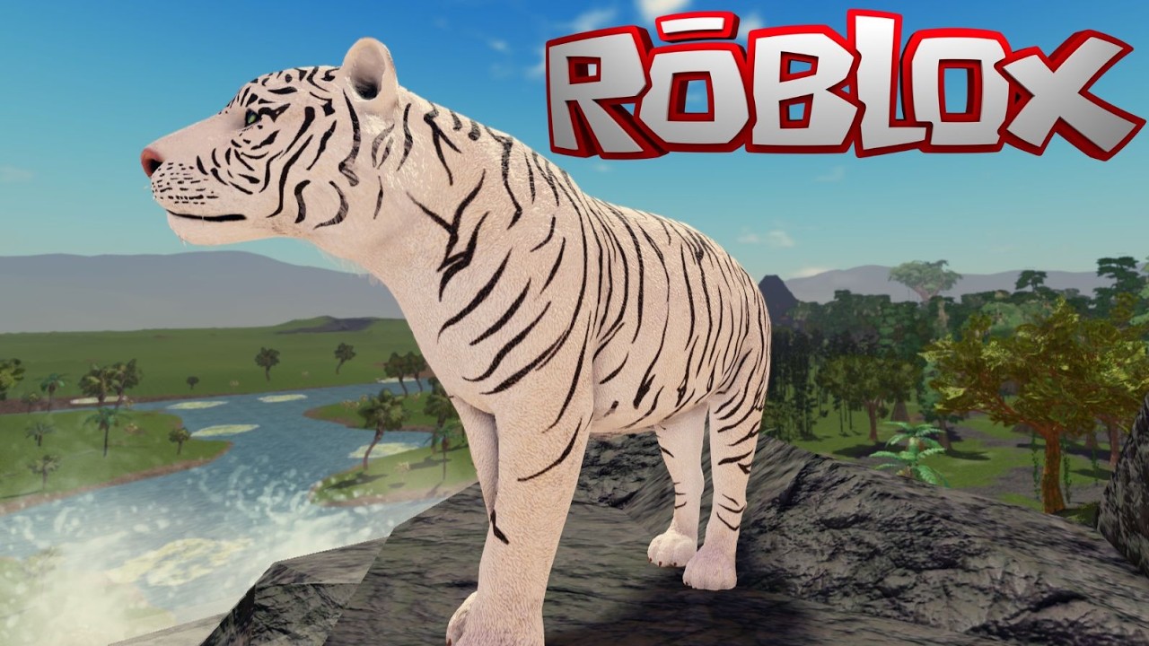 COMPREI A SKIN BRANCA do TIGRE no  JUNGLE LIFE da ROBLOX #roblox #junglelife