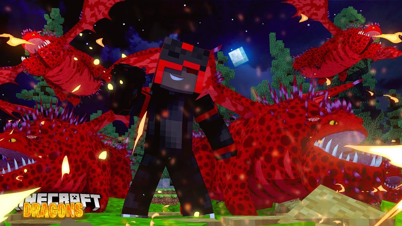 Minecraft DRAGONS - THE EVIL DRAGON ARMY IS HERE!!