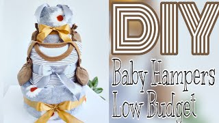 DIY PARCEL BAYI BENTUK KUE | HAMPERS BABY NEW BORN LOW BUDGET | CARA MEMBUAT GIFT UNTUK BAYI