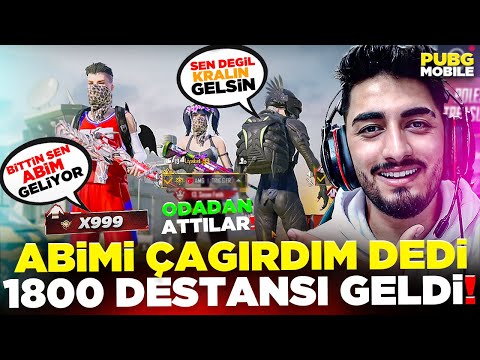 ABİMİ ÇAĞIRDIM SENİ EZER DEDİ! 1800 DESTANSI GETİRDİM! ŞOK OLDULAR! PUBG Mobile