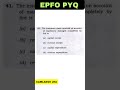 EPFO Previous Year Questions | UPSC EPFO PYQ Explained #23