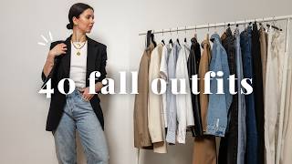 40 Casual Fall Outfits with ONLY 30 Items | Capsule Wardrobe Essentials