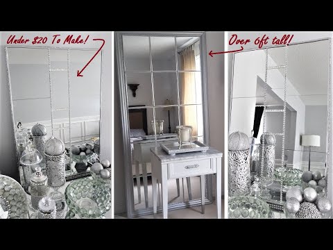 Video: I MADE THESE HUGE MIRRORS AND SAVED HUNDREDS! | DIY Large Mirror | Glam Home Decor | Dollar Tree DIY