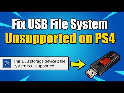 How to FIX PS4 USB File System is not Supported (Including External Hard Drives)