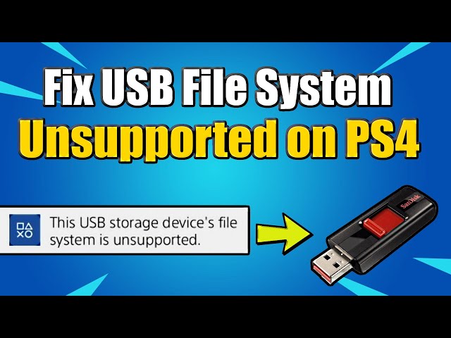 How to FIX USB File System is not Supported (Including Hard - YouTube