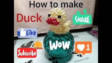 How to make 3D Beaded Duck Type 3 Tutorial