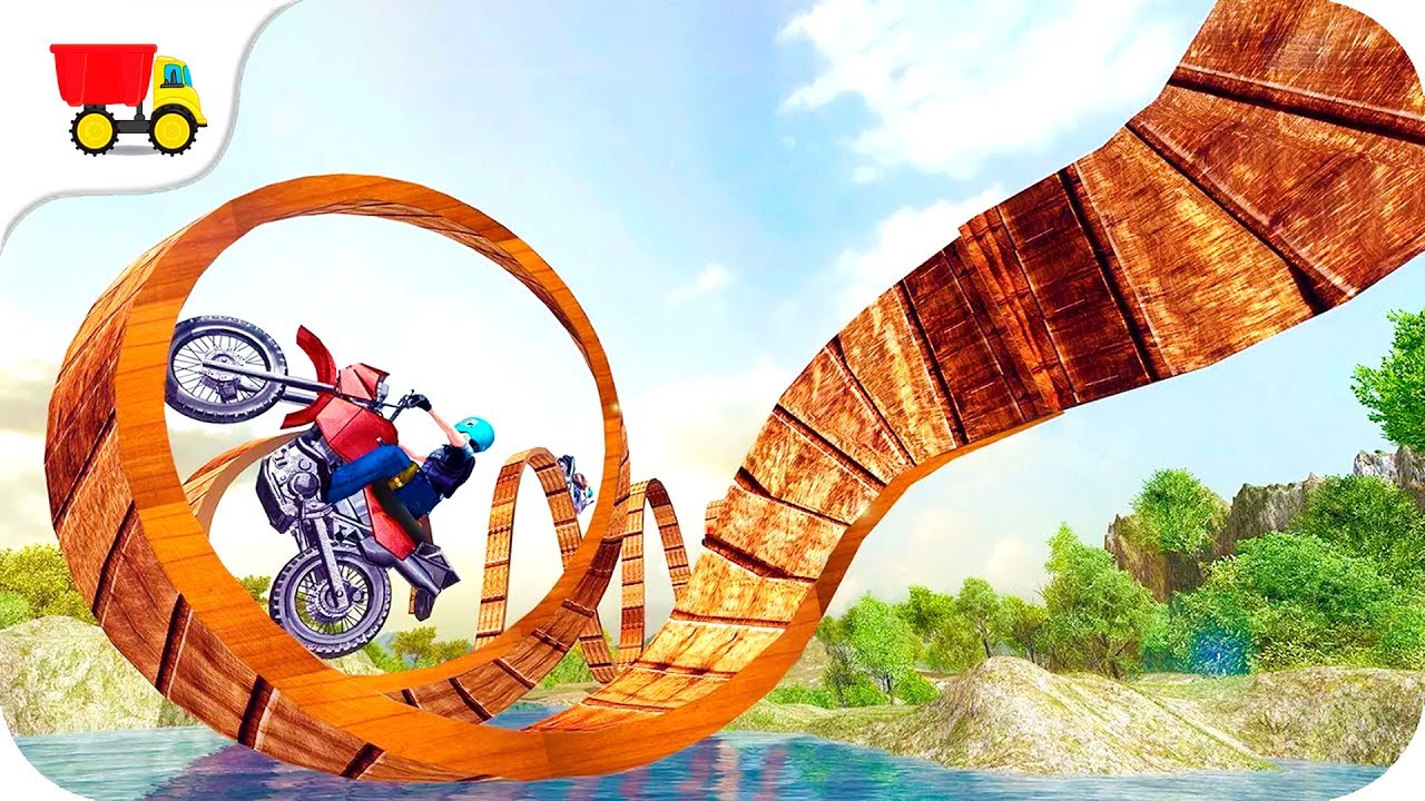 Bike Racing Games - Real Moto Bike Stunts Uphill - Gameplay Android free games