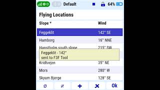 Flying locations and F3F Tool